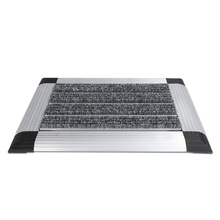 Aluminum alloy floor mat with anti-slip and dust-removing function at home entrance